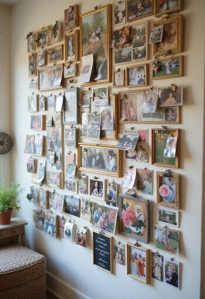 30 Easy DIY Home Decor Projects That Will Transform Your Space on a Budget! - 5. DIY Photo Wall