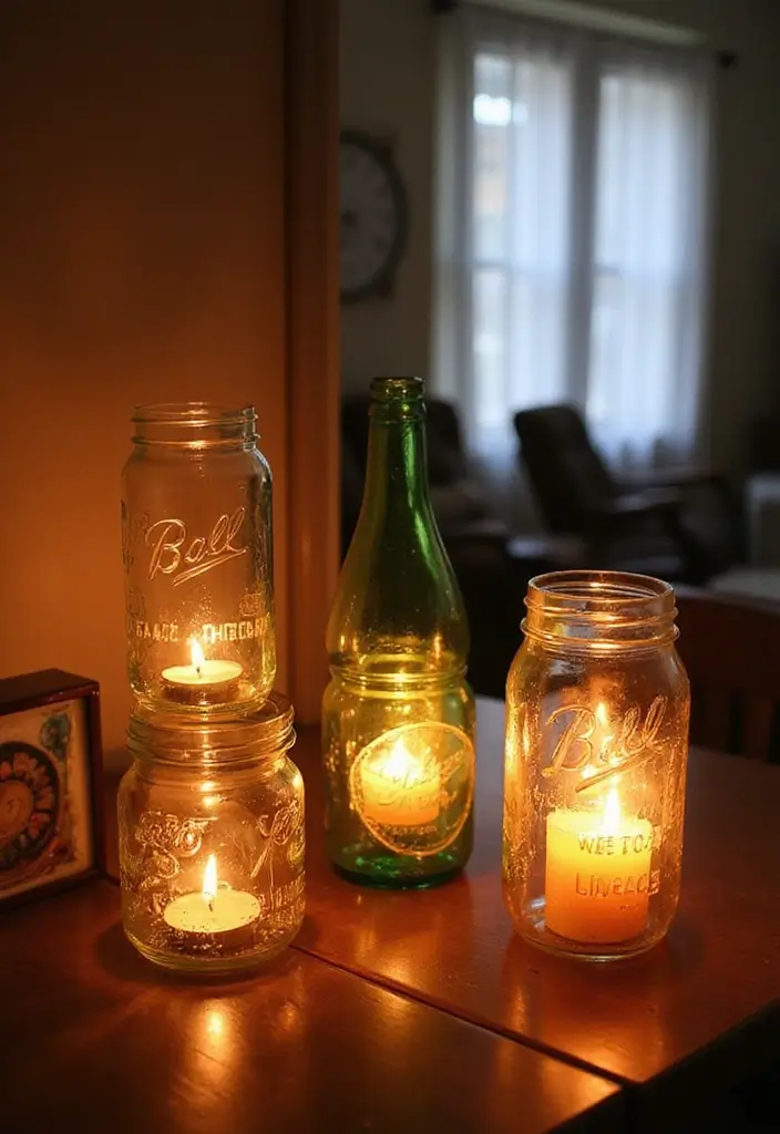 30 Easy DIY Home Decor Projects That Will Transform Your Space on a Budget! - 8. DIY Candle Holders