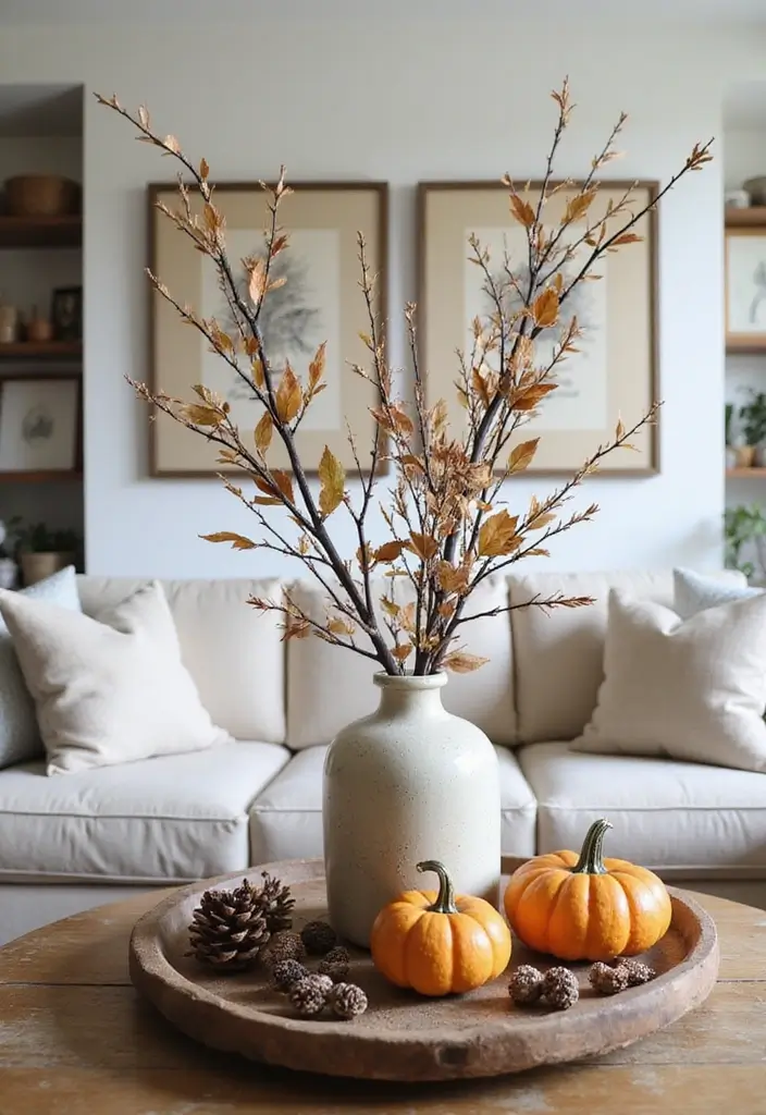 10 Cozy Fall Decor Ideas for Your Living Room That'll Make You Never Want to Leave! - 2. Incorporate Natural Elements