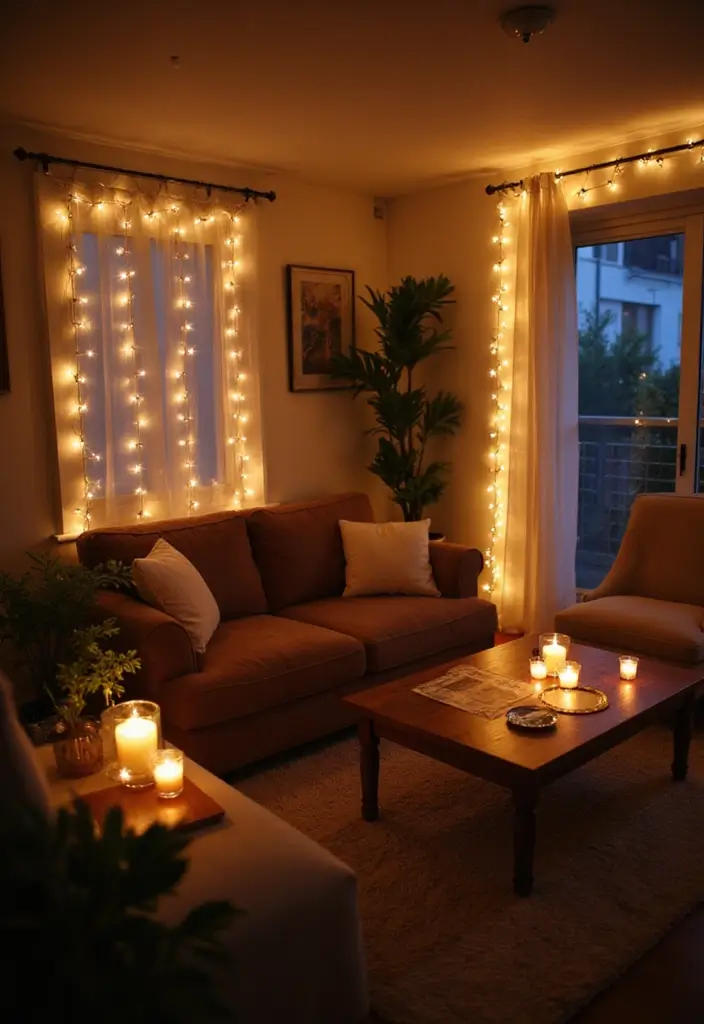 10 Cozy Fall Decor Ideas for Your Living Room That'll Make You Never Want to Leave! - 3. Warm Up Your Lighting