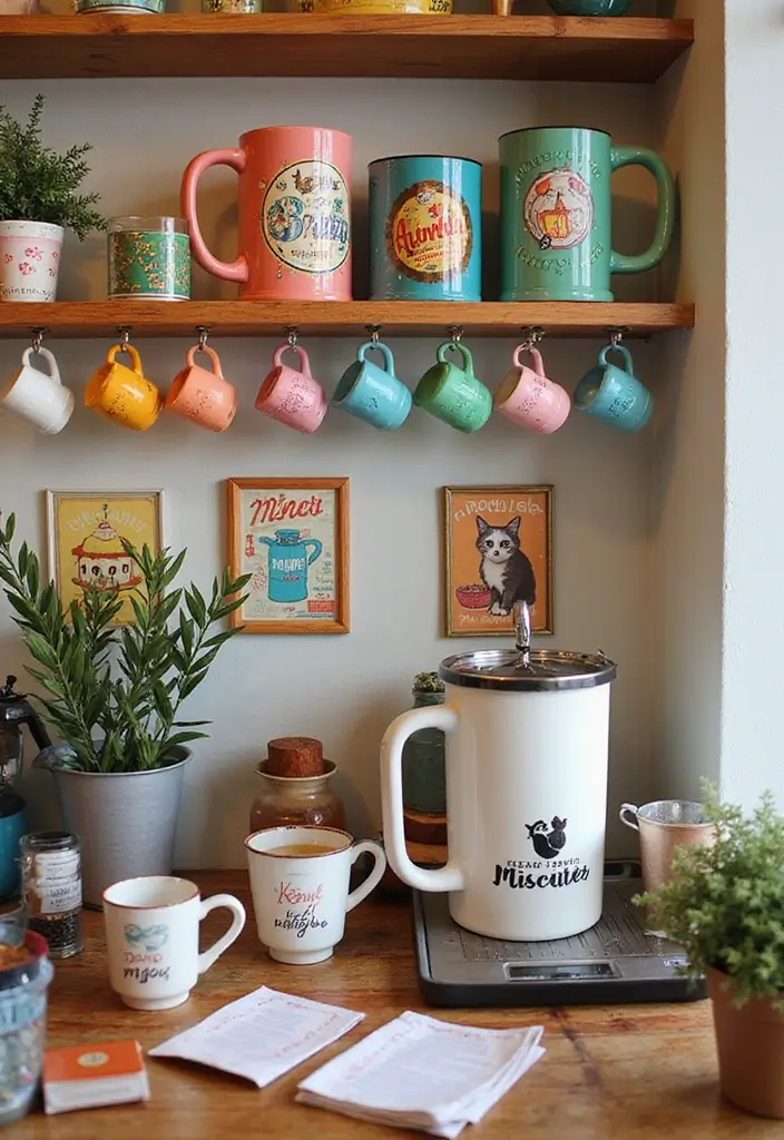 12 Stunning Coffee Station Setups That'll Make You Want to Brew All Day Long! - 8. Whimsical Wonderland
