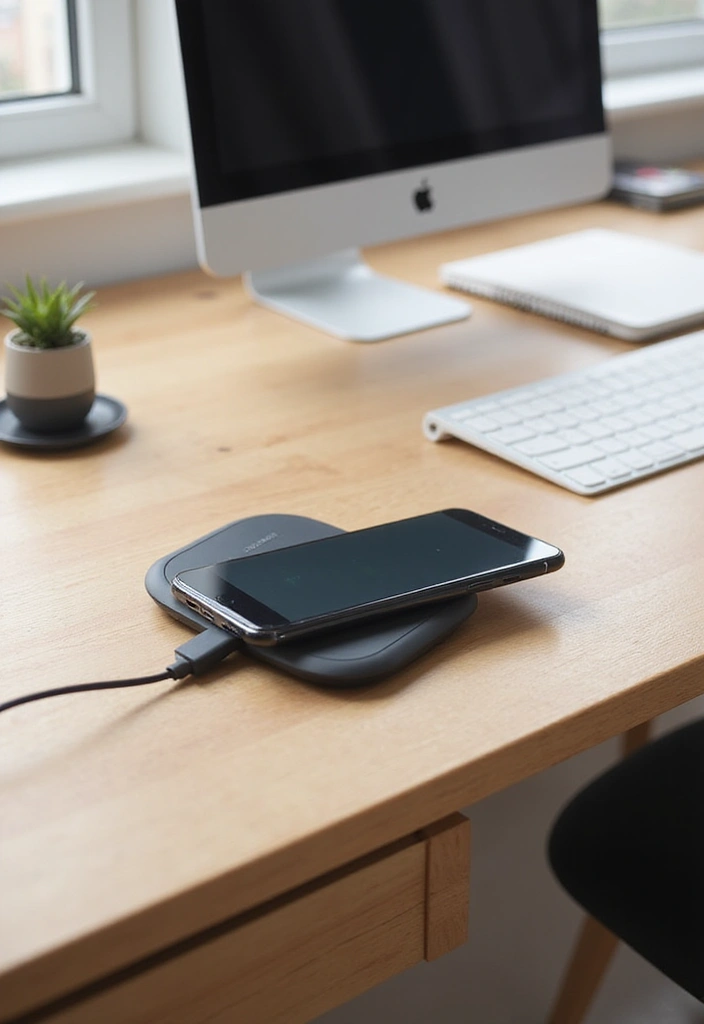 13 Smart Office Decor Ideas That'll Make You Feel Like You're in a High-Tech Wonderland! - 1. Smart Desk with Integrated Charging