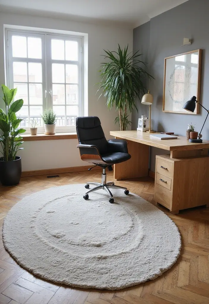 13 Smart Office Decor Ideas That'll Make You Feel Like You're in a High-Tech Wonderland! - 11. Smart Rugs and Flooring