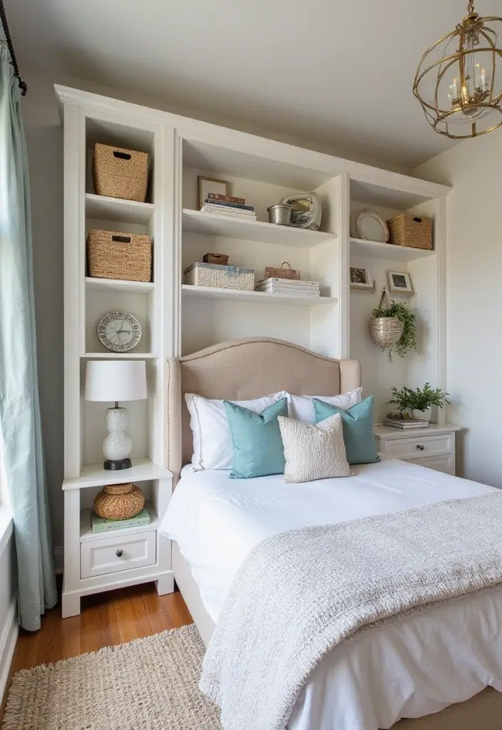 18 Affordable Guest Bedroom Ideas That Look Luxe for Less (You Won't Believe #10!) - 6. Stylish Storage Solutions