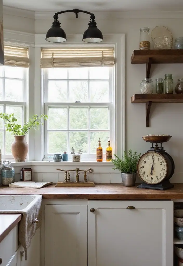 16 Modern Kitchen Decor Ideas That Will Leave Your Guests in Awe (Wait Until You See #5!) - 11. Timeless Vintage Accents