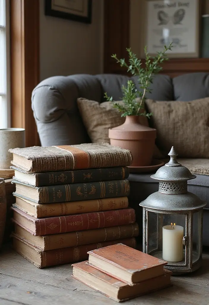 20 Cozy Fall Decor Ideas for Your Living Room That Will Make You Want to Cuddle Up! - 14. Vintage Finds