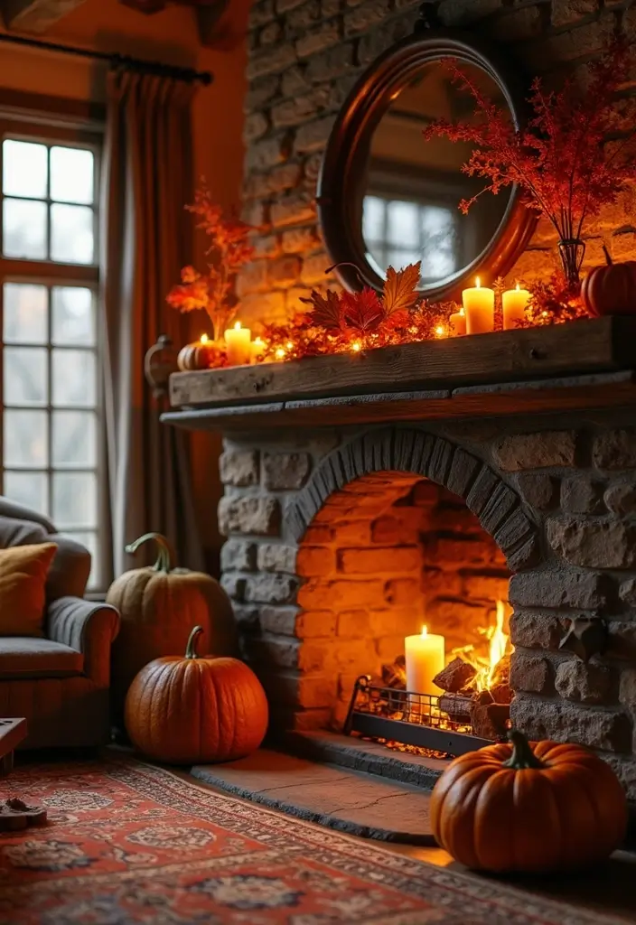 20 Cozy Fall Decor Ideas for Your Living Room That Will Make You Want to Cuddle Up! - 8. Cozy Fireplaces