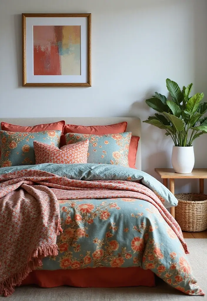 25 Modern Bedroom Decor Ideas That Will Transform Your Space (You Won't Believe #16!) - 24. Colorful Bedding