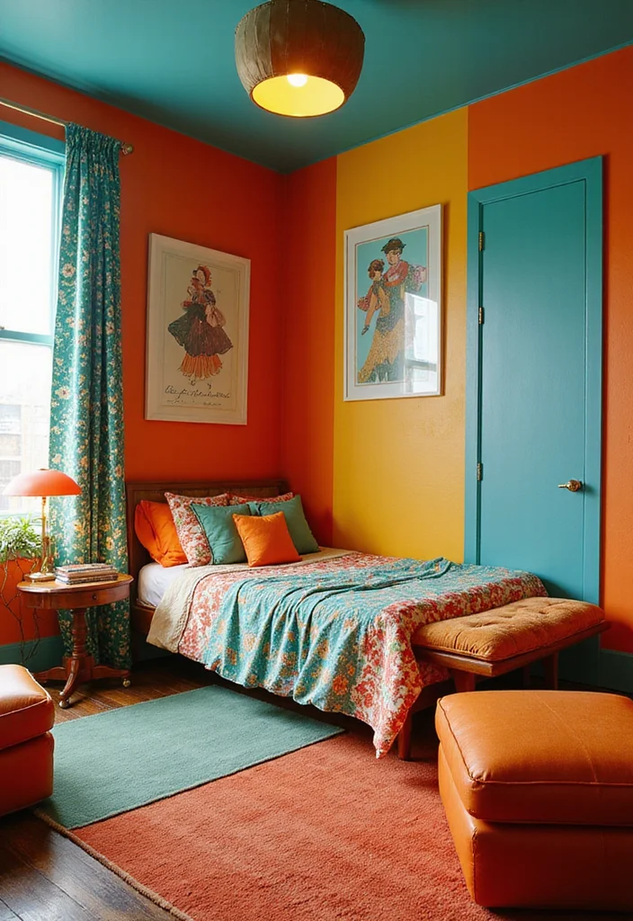 19 Bedroom Transformations Under $200 That'll Leave You Speechless! (Wait Until You See #3!) - 11. Retro Revival